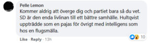 Sverigedemokraterna Hultqvist
