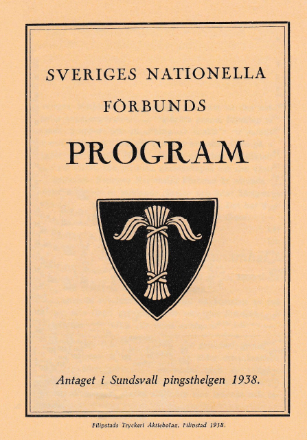 Svensk nazism och antisemitism i Sveriges nationella förbund