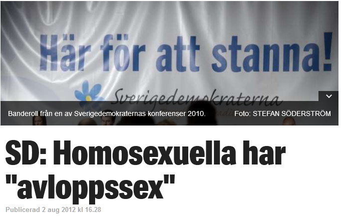 Sverigedemokraterna, det HBTQ-vänliga partiet?