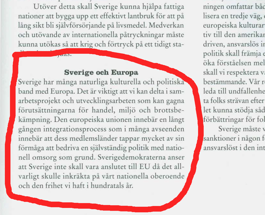 Åkesson och EU-kritiken