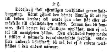 Sverigedemokraterna och 1864 års strafflag