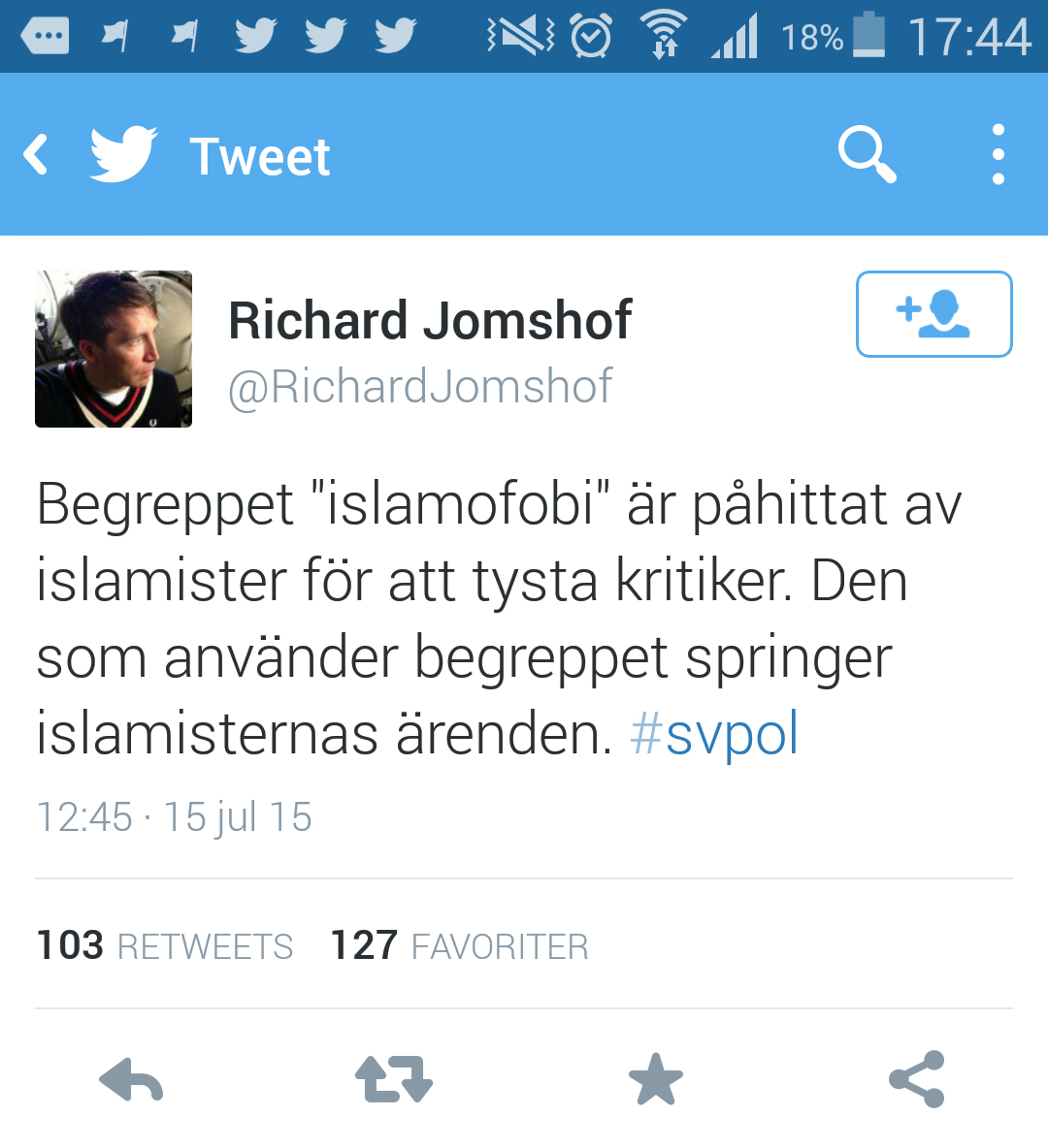 Vem är Sverigedemokraten Richard Jomshof?