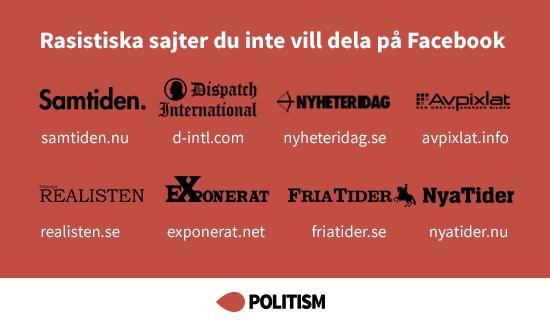 De olika rasistsajterna