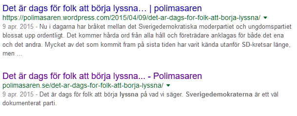 Det är dags för folk att börja lyssna…