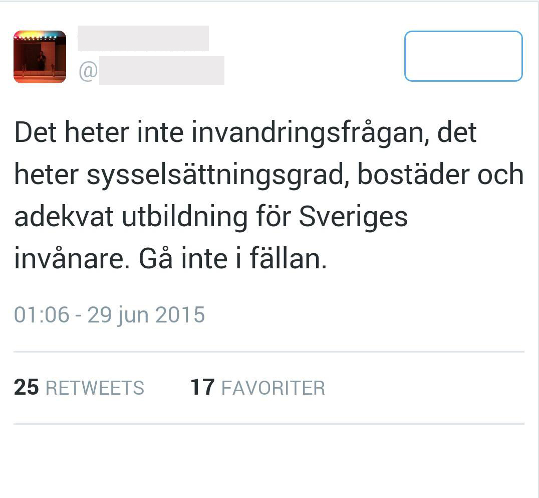 Det här med att vi inte får prata om invandringen