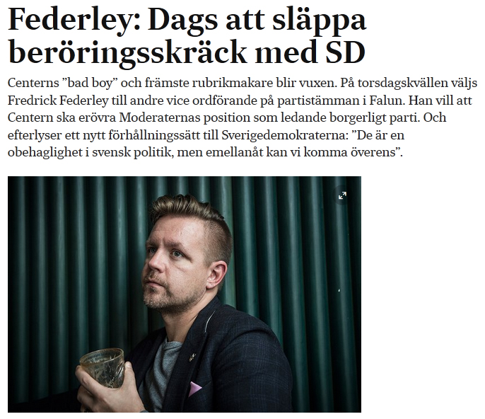 Federley, Back to the roots?