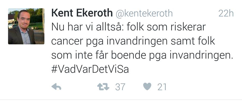 Kent Ekeroths dubbelmoral om kvalité i vården