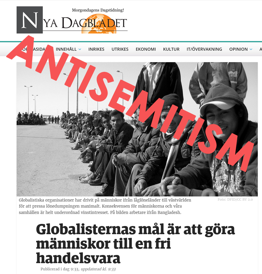 Nya dagbladet och antisemitismen