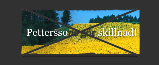 En snabb titt på Petterssons blogg
