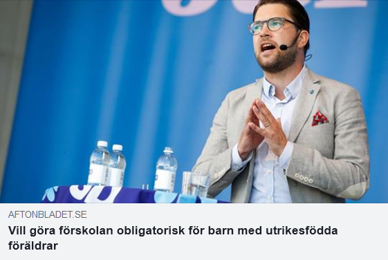Sverigedemokraterna och assimileringsförskolan