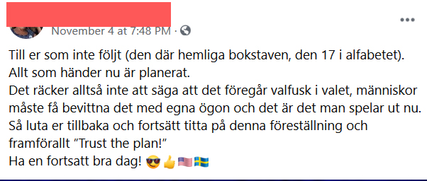 Antisemitiska konspirationsteorier, galenpannor och Trump-stöd