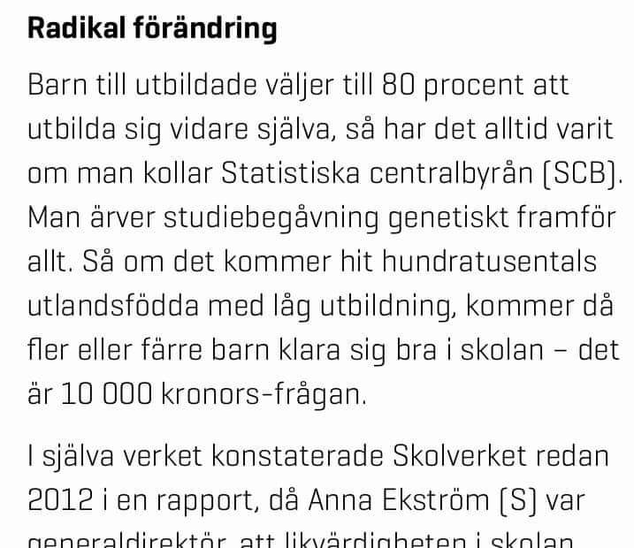 Rebecka Weidmo Uvell och rasbiologin