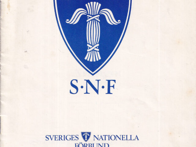 Sveriges nationella förbund och dess program från 1975